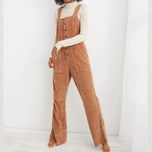 Aerie Corduroy Kick Flare Overalls